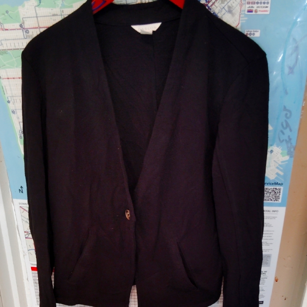 Caslon Charcoal Knit Cardigan